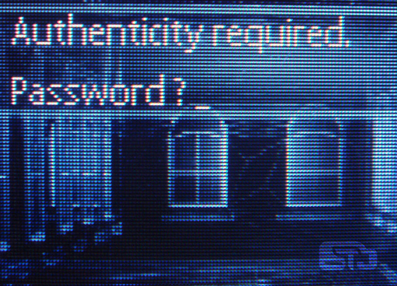 Why don't you rethink the password?