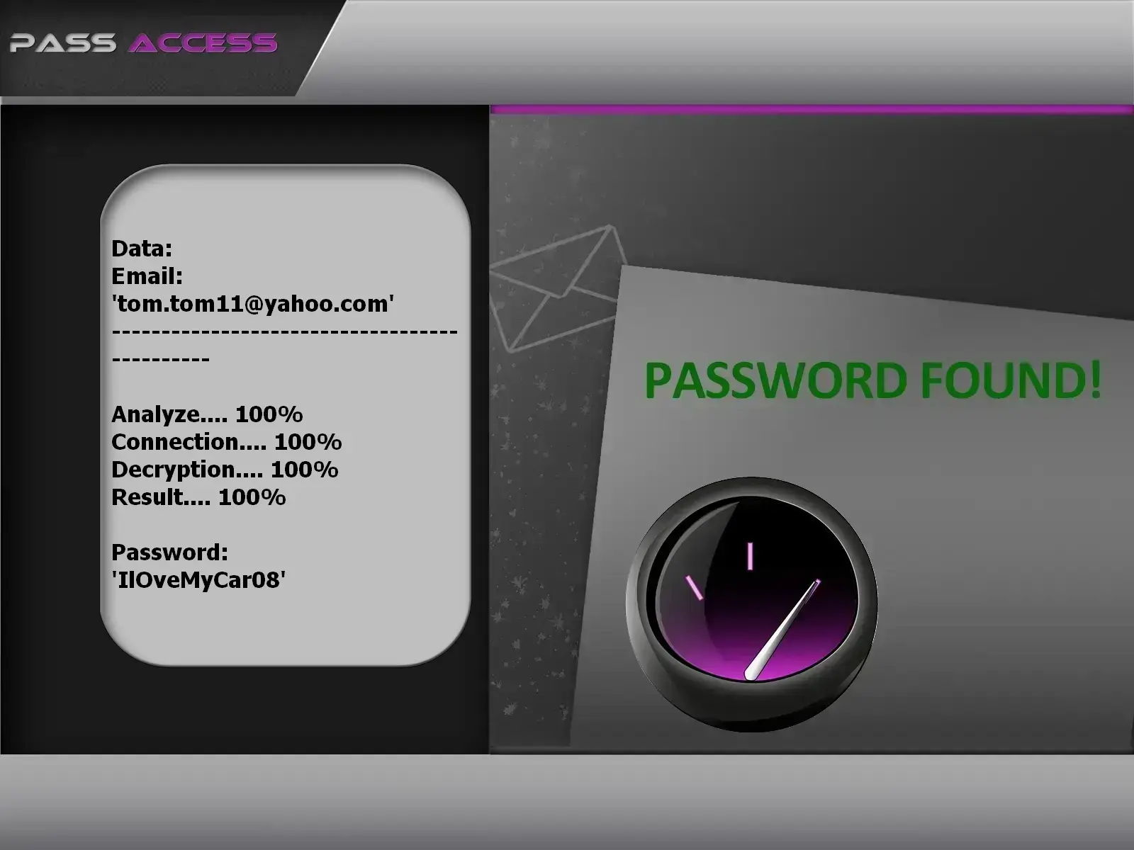 Find a Yahoo password account