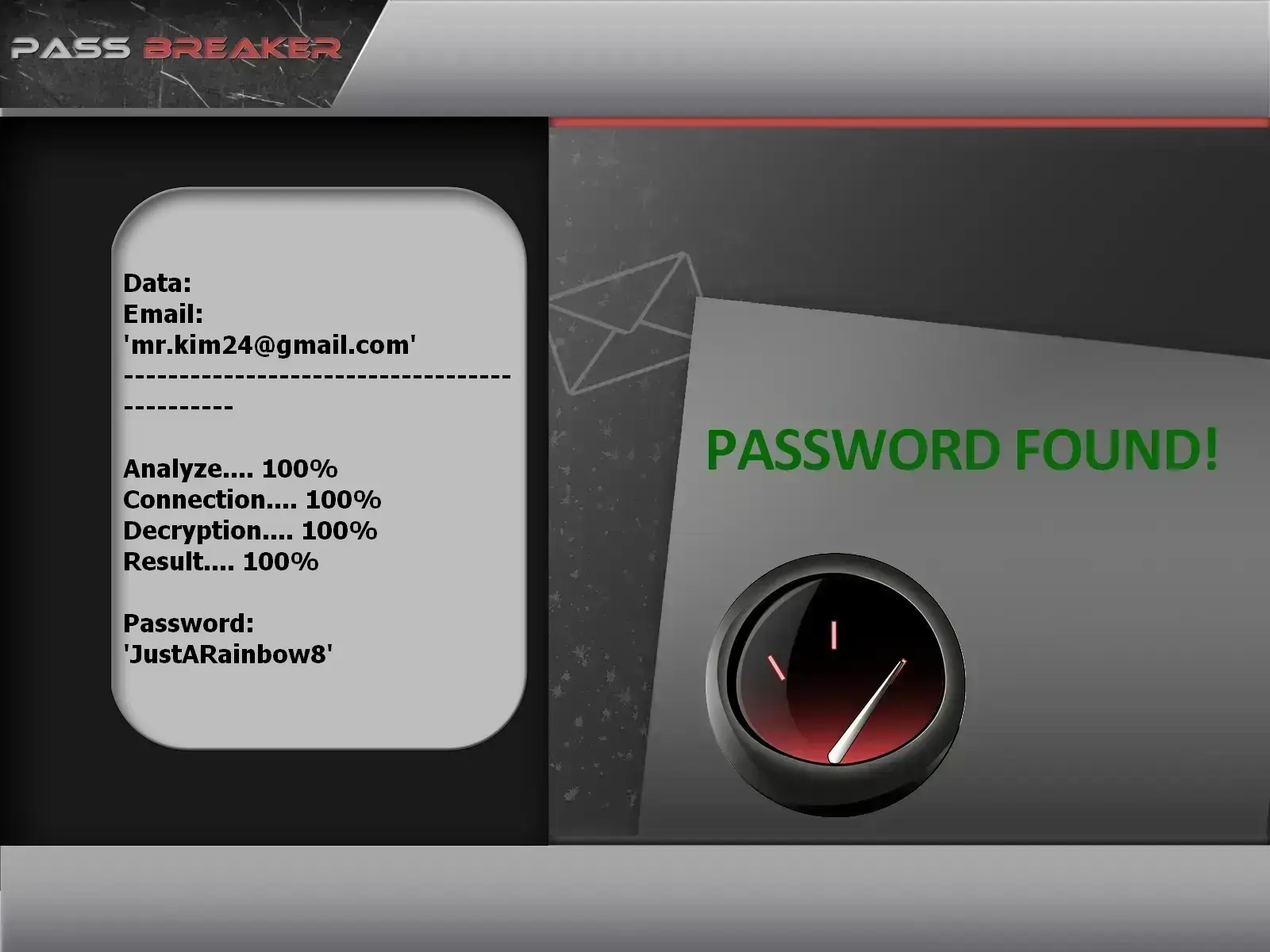 Find a GMail password
