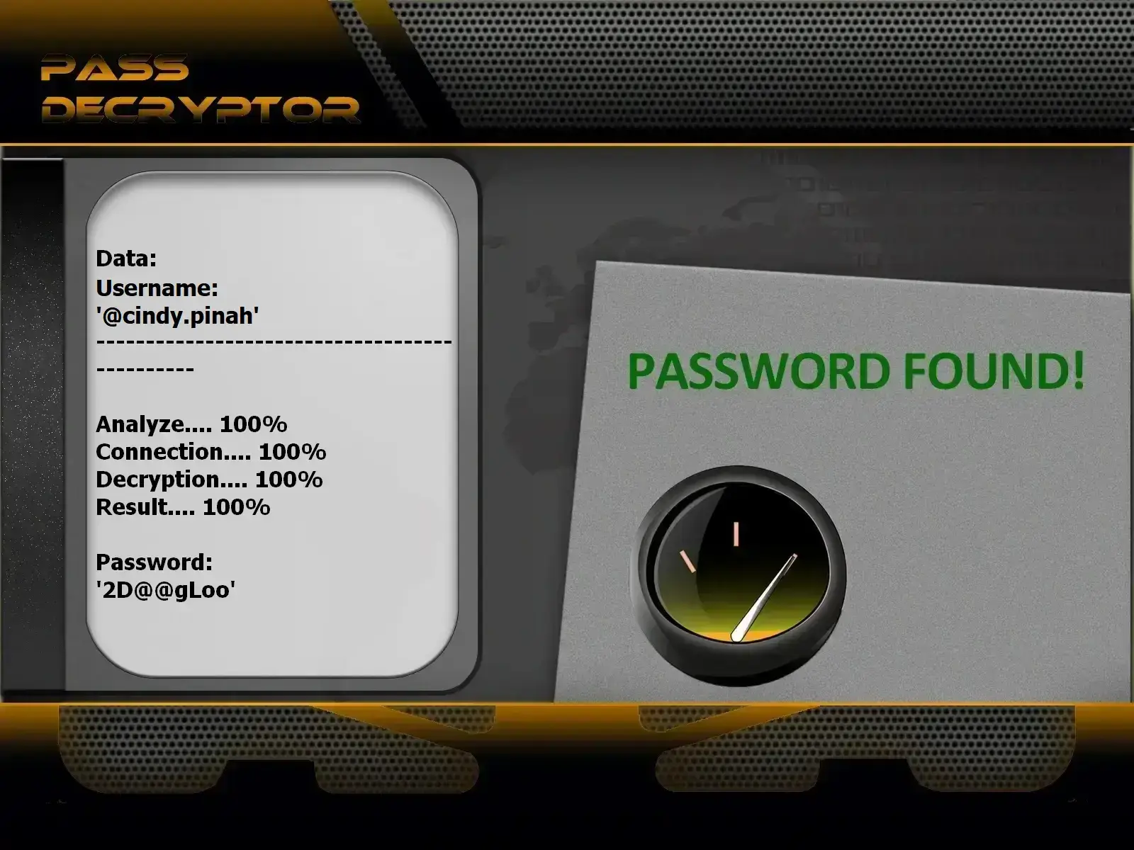 Decodifica password account Instagram