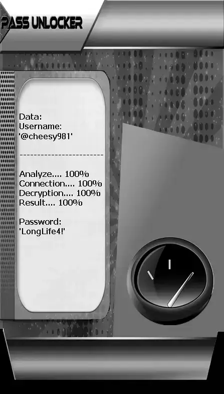 Descriptografar uma palavra-passe do TikTok