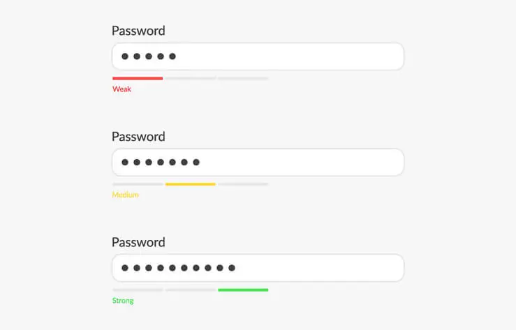 Create a strong password