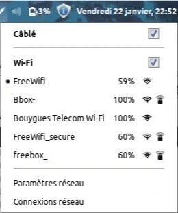 Nom des routeurs WiFi affichés