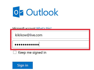 Outlook login page hacked