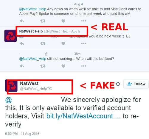 Faux service technique Twitter